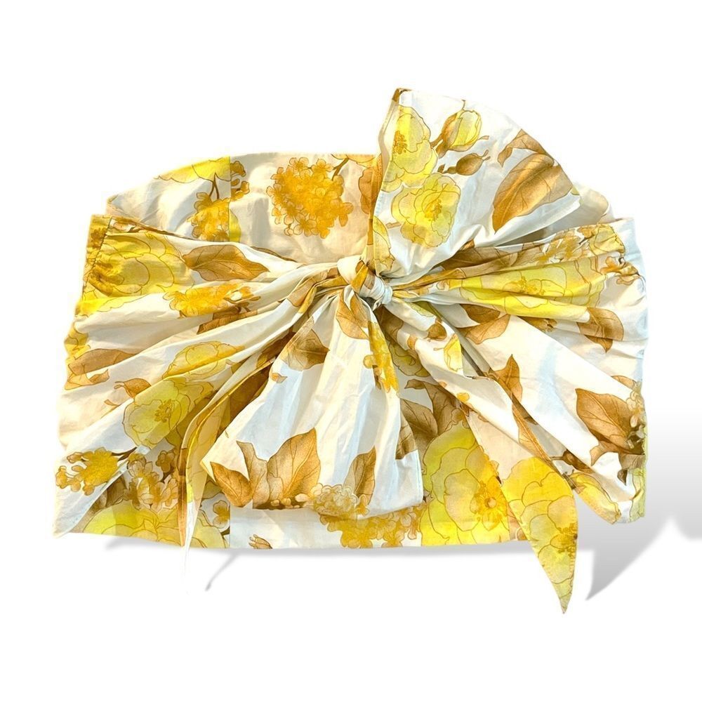 BA&SH Yellow Floral Print Maxi-Skirt & Top Set |Size: Medium| | US6| - Picture 3 of 15